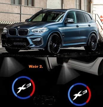 Nowość! BMW Projektor LOGO 2szt. wzór:  x3