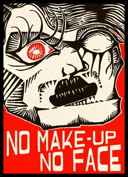 Plakat A2 No Make Up No Face Kabaret Drag Queen
