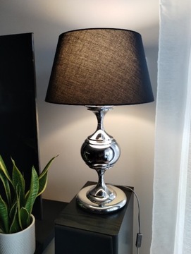 Lampa w stylu glamour, chromowany metal, wys 60cm