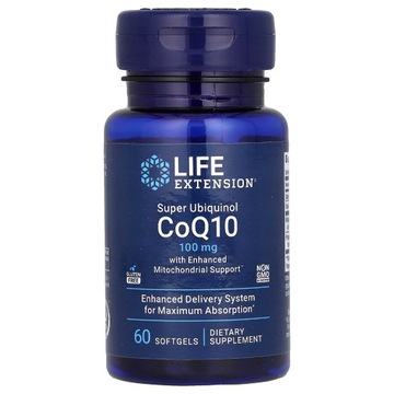 Super Ubiquinol CoQ10 100 mg 60 kap Life Extension