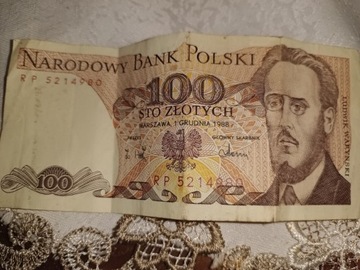 Stary banknot z Ludwikiem Warynskim 