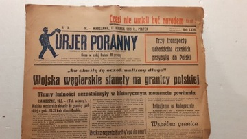 GAZETA KURIER PORANNY NR 76 PIĄTEK 17 MARCA 1939