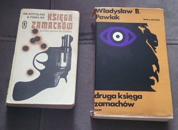 2książki " Księga Zamachów" "Druga księga zamachów" W.B.Pawlak