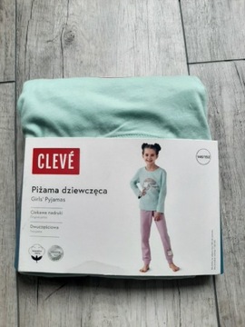 Cleve 146/152 piżama dziewczęca długa bawełna 
