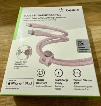 Belkin kabel NOWY MFI iPhone Pro Flex Lightning 3m