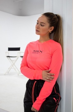 PUMA siateczkowy top NEON Róż Różowy Rozm S 36