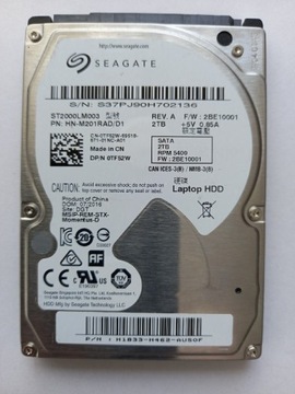 Dysk 2TB Seagate ST2000LM003 SATA 2.5"