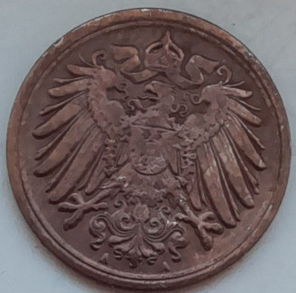 Cesarstwo Niemieckie 1 fenig,  1907 A