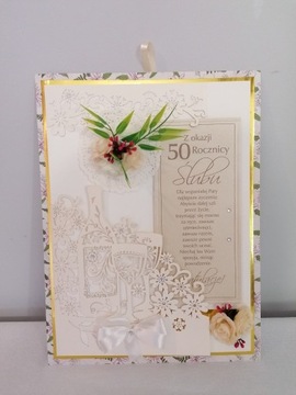 rocznica ślubu jubileusz prezent dyplom 50 