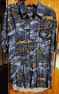Hawajska koszula MC.GORDON granatowa z USA, r. XXL