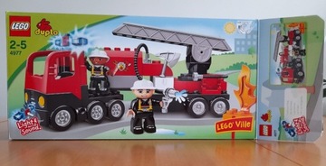 4977 LEGO Duplo Wóz strażacki z opakowaniem