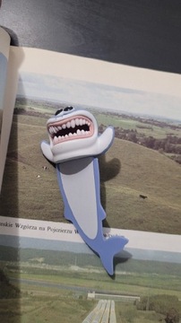 Zakładka 3D do książki  - rekin.