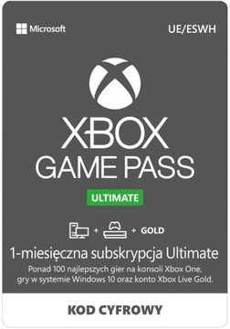 Xbox Game Pass Ultimate | 1 Miesiąc | Kod