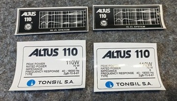 Altus-110  / -zestaw 4szt. naklejek-emblematów /