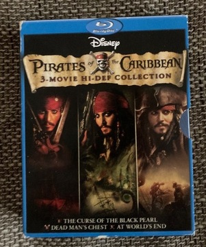  Piraci z Karaibów BOX Trzy części Blu-ray ENG