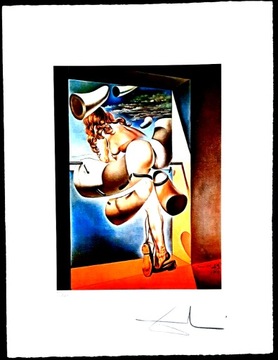 Salvador Dali  Litografia 65x50 sygn + cert.