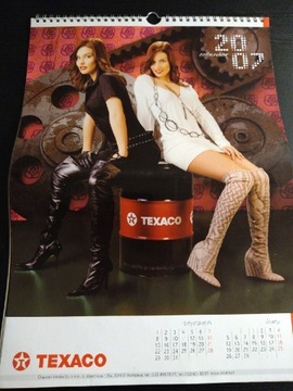 Kalendarz dla kolekcjonerów Texaco 2007