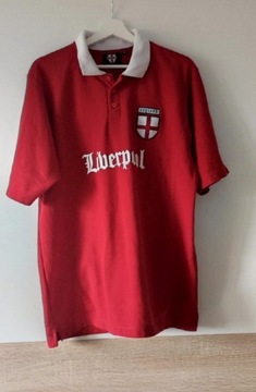 Czerwona koszulka t-shirt polo Liverpool rozmiar L