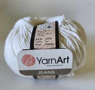 Yarn Art Jeans biały 01