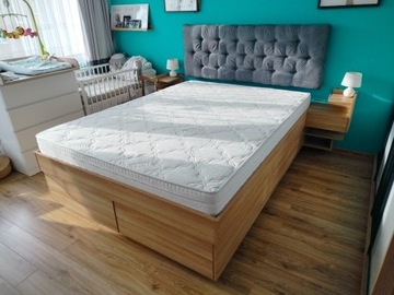 Łóżko dla wysokich 160x220 - lewitujące 4szuflady