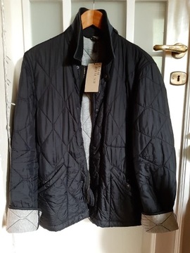 Burberry kurtka pikowana L granat 100% oryg nr ser