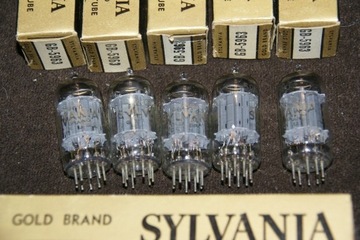 Pakiet 12au7  5963  Sylvania Gold Brand NOS NIB