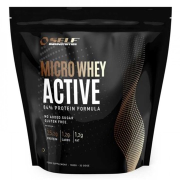 Białko SELF Micro Whey Active 84% 1000g 1kg koncentrat WPC smak czekoladowy