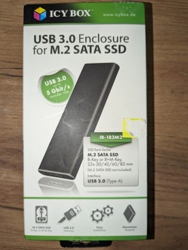 Zewnętrzna obudowa USB 3.0 na dysk M.2 SATA SSD