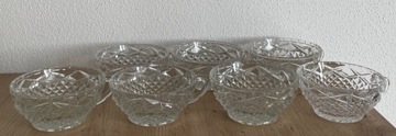 PRL szkło filiżanki kryształ kryształy nie wazon
