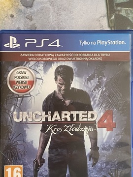 Uncharted 4 Kres złodzieja gra na ps4 używana