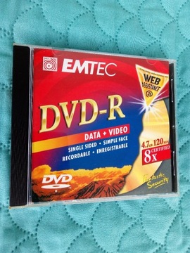 PUDEŁKO OPAKOWANIE 10mm DVD CD JEWEL CASE firmowe EMTEC SUPER JAKOŚĆ