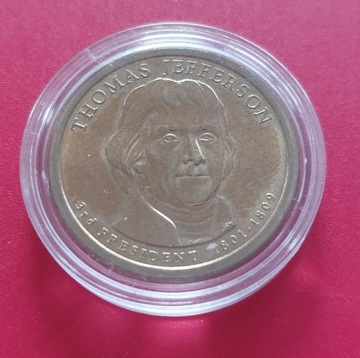 Moneta 1 dolar USA Thomas Jefferson