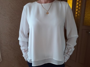 Bluzka koloru białego/ecru Orsay, rozmiar 40