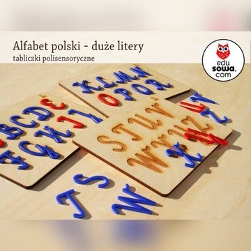 Alfabet polski duże litery -  polisensoryczne