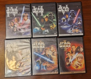 Star Wars kolekcja 6 płyt DVD - jak nowe
