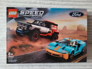 Lego 76905 Speed Champions Ford GT and Bronco R