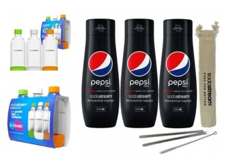 Syrop Koncentrat Sodastream PEPSI MAX + 3x Butle