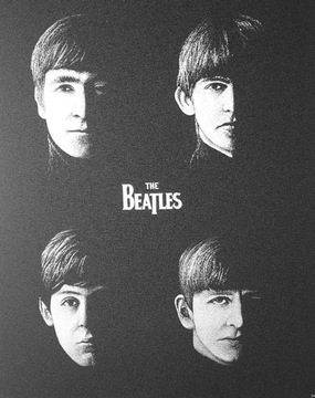 The Beatles Obraz ręcznie rzeźbiony... Grawerka