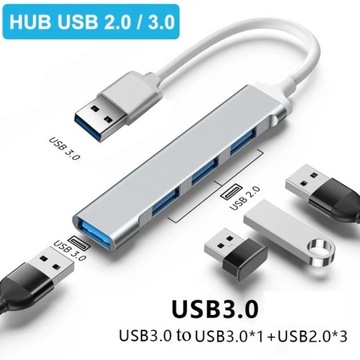 Adapter USB 4w1 nowy