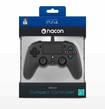 Nacon Wired Compact Controller - czarny (PS4)
