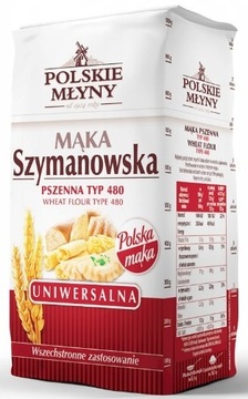 Mąka Pszenna Szymanowska Uniwersalna Typ 480 Polskie Młyny