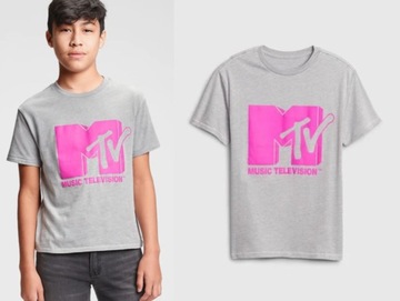 GAP koszulka z neonowym logo MTV unisex