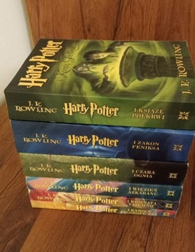 Harry Potter 1-6 zestaw J.K. Rowling 1 wyd miękka 