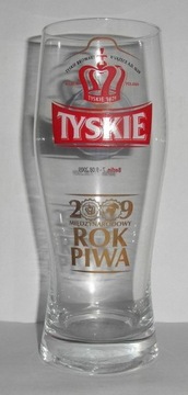 SZKLANKA PIWO TYSKIE BROWAR TYCHY ROK PIWA 2009