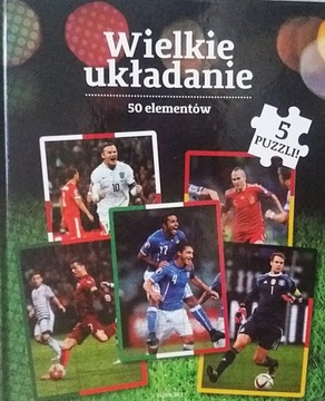 Puzzle z piłkarzami Ronaldo, Neuer, Iniesta Rooney