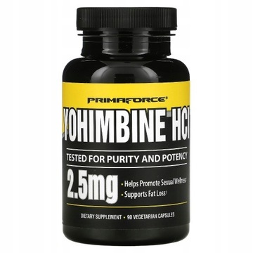 Primaforce Johimbina HCl 2,5 mg 90 kapsułek wegeta