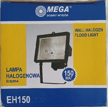 Lampa Halogenowa Ścienna 150 WAT