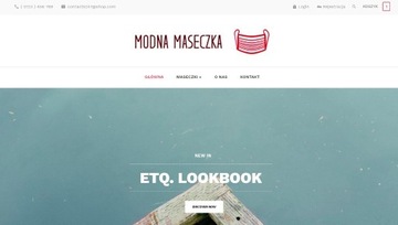 Sklep internetowy ModnaMaseczka.pl + domena