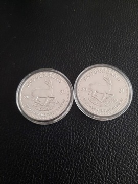 Krugerrand  2021 Wyprzedaż kolekcji Zestaw 2 szt 