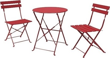 Składany Balkon set (stolik+ 2 krzesła)